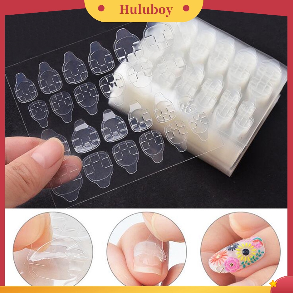 {In Stock} Stiker Lem Kuku Perekat Dua Sisi Transparan Jelly Gel Tape Alat Manicure