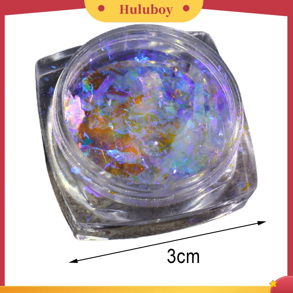 {In Stock} 1botol Manicure Glitter Tidak Berbahaya Portable Nyaman Cellophane Nail Art Payet Pecah Untuk Perempuan