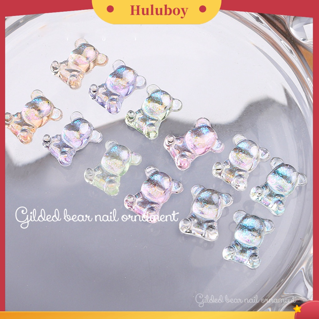 {In Stock} 50Pcs/Set Ornamen Kuku Efek Mengkilap Penembus Es Tembus Fashion Polish UV Gel Manicure Aksesoris Untuk Perempuan