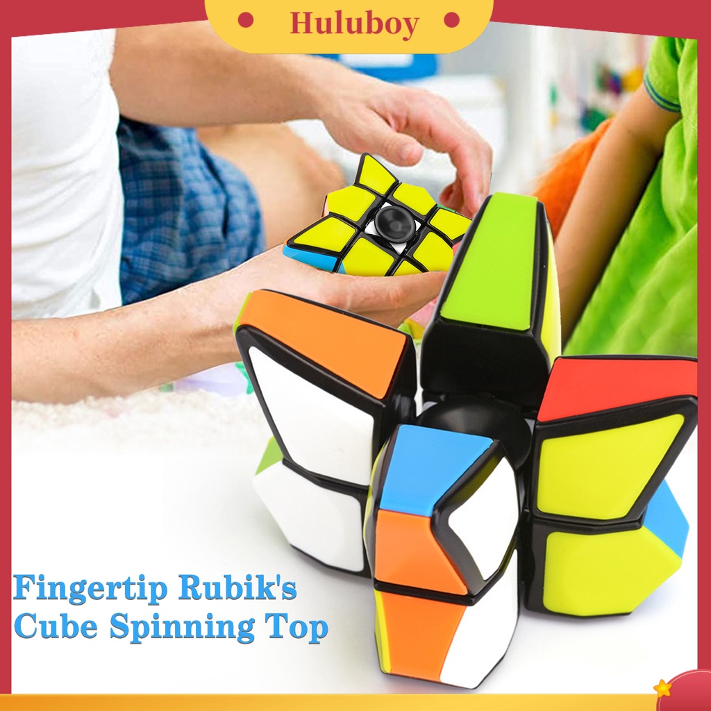 {In Stock} Cube Spinner Mainan Fidget Spinner Kubus Anak-Anak Anti-Pereda Stress Fleksibel Warna-Warni Untuk Anak