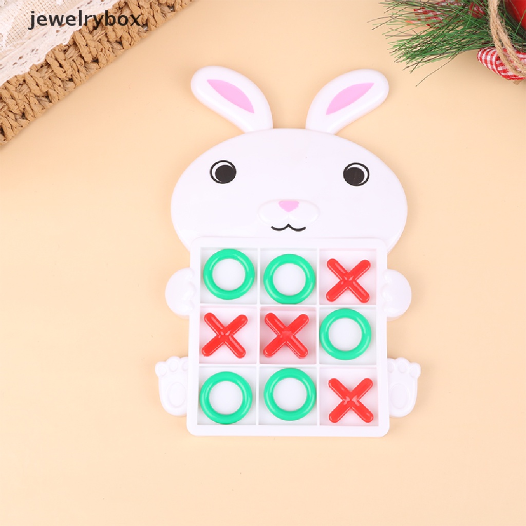 [jewelrybox] Baru Easter Bunny XO Board Game Portable Pocket Board Games Mainan Klasik Butik