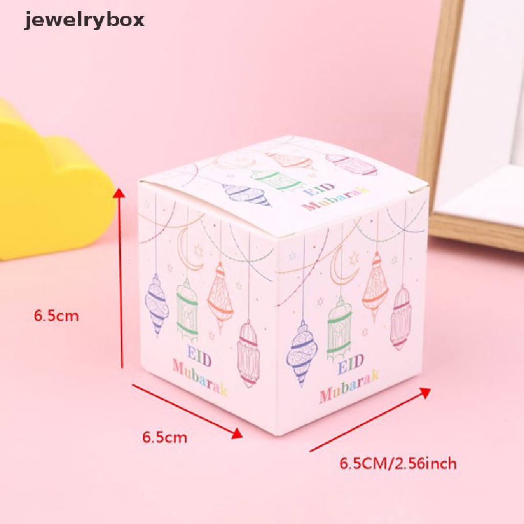 [jewelrybox] 5pcs Eid Mubarak DIY Paper Gift Box Candy Box Selamat Idul Fitri Perlengkapan Ramadhan Butik