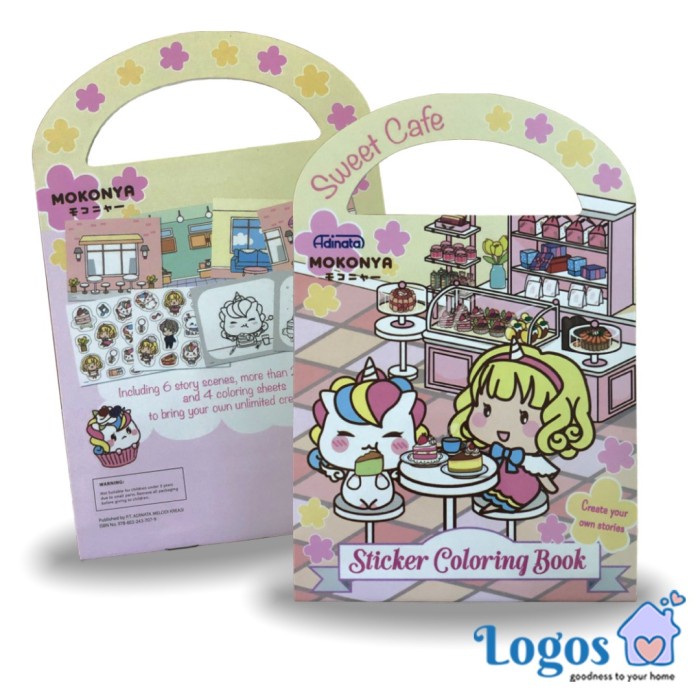

DN40- My Little Pony Sticker Coloring Book Adinata / Buku Sticker Buku Anak - MOKONYA KODE 212