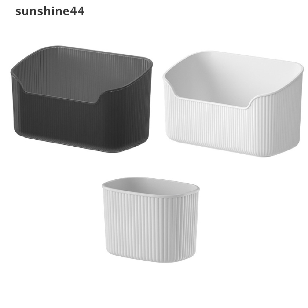 Sunshine Kotak Penyimpanan Kosmetik Desktop Toiletries Cotton Swab Container Organizer Case ID