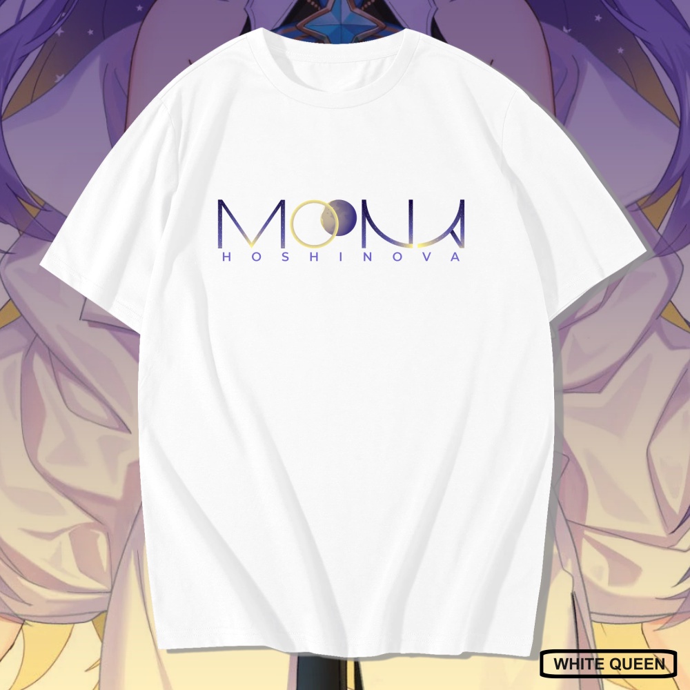 KAOS MOONA HOSHINOVA LOGO HOLOLIVE -  KAOS DISTRO PRIA & WANITA ANIME & GAME DESIGN VTUBER LOGO MOON