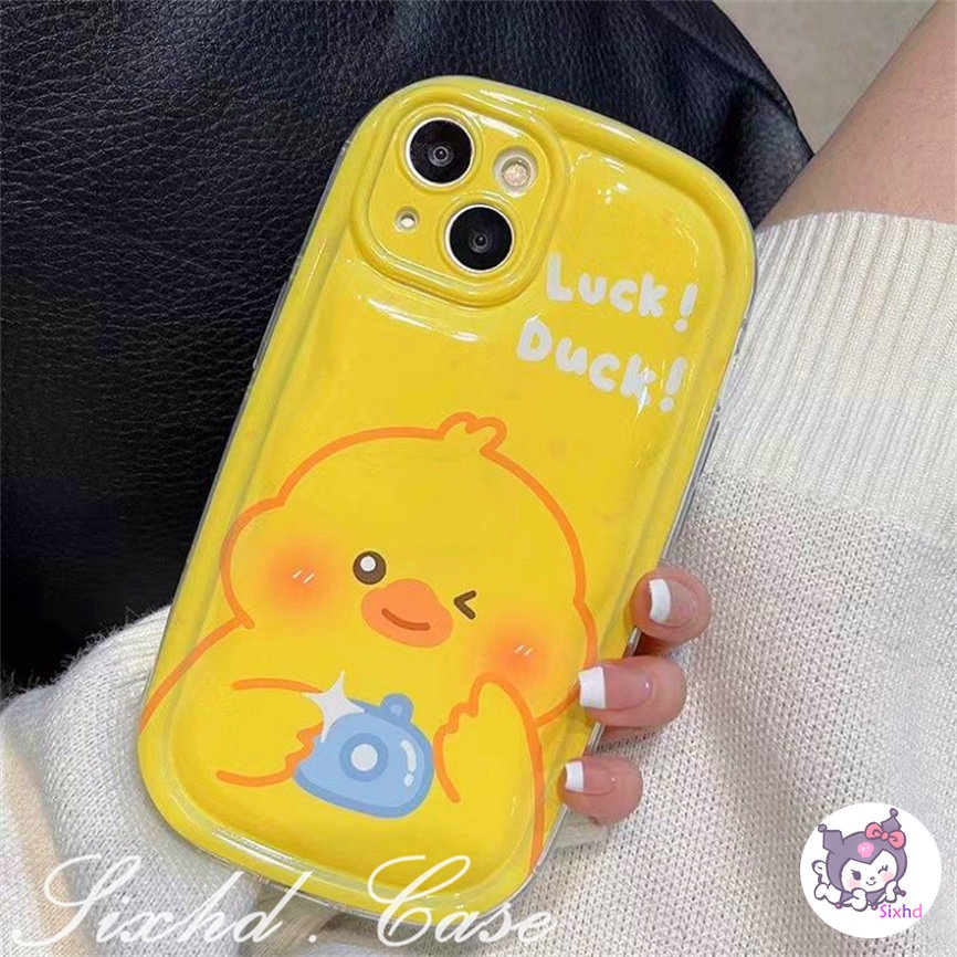 Untuk Redmi Note 12 11 11s 10s 9s 10Pro Redmi 12 12C 10C 11A 10A 9C 9T 9A A2 A1 Xiaomi 11 Lite Poco M3 X3Pro NFC Mode Tinggi Ins Bebek Kuning AirBag Case Lembut TPU Shockproof Cover Pelindung