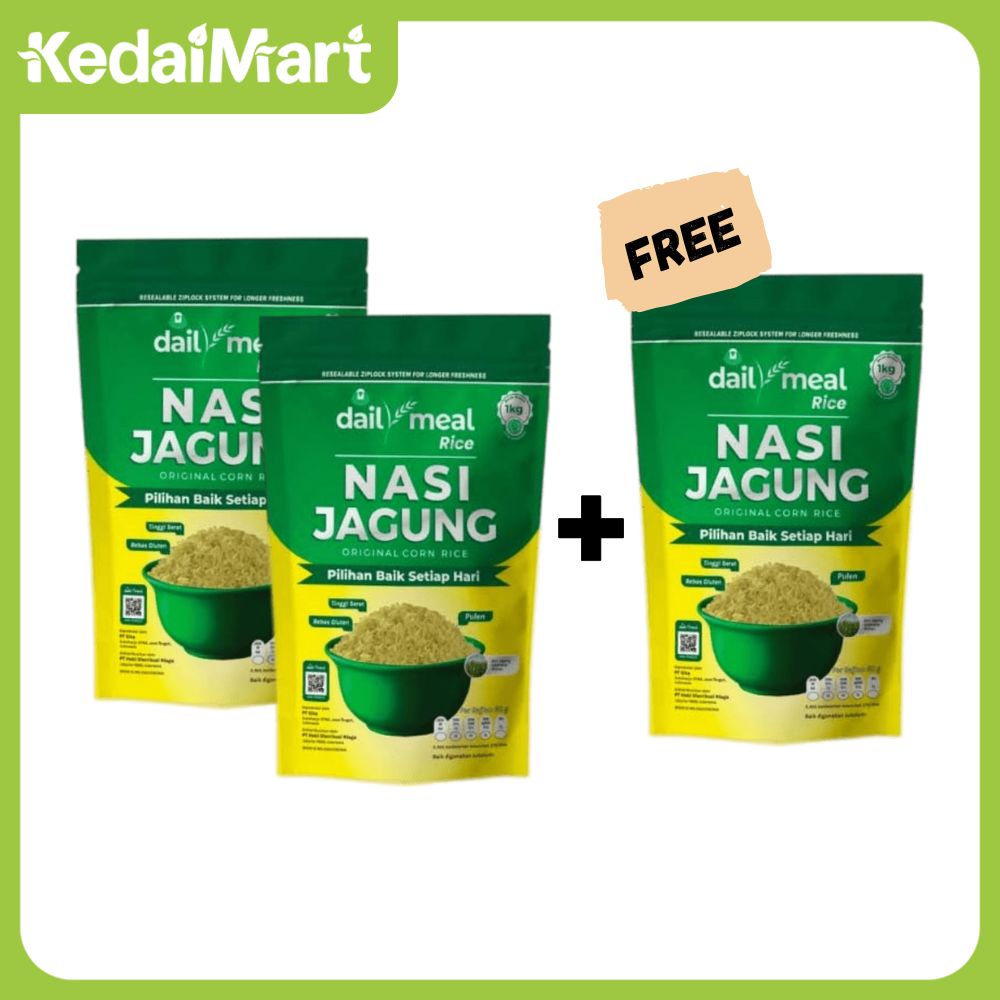 

Buy 2 Get 3 DailyMeal Rice Nasi Jagung 1 Kg