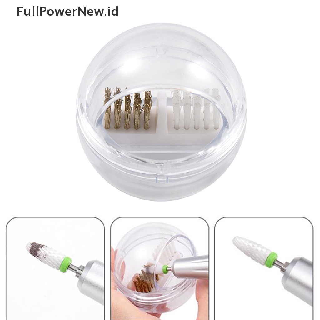 Power Professional Nail Drill Bit Brush Sikat Pembersih Kawat Plastik &amp; Tembaga Manicure ID