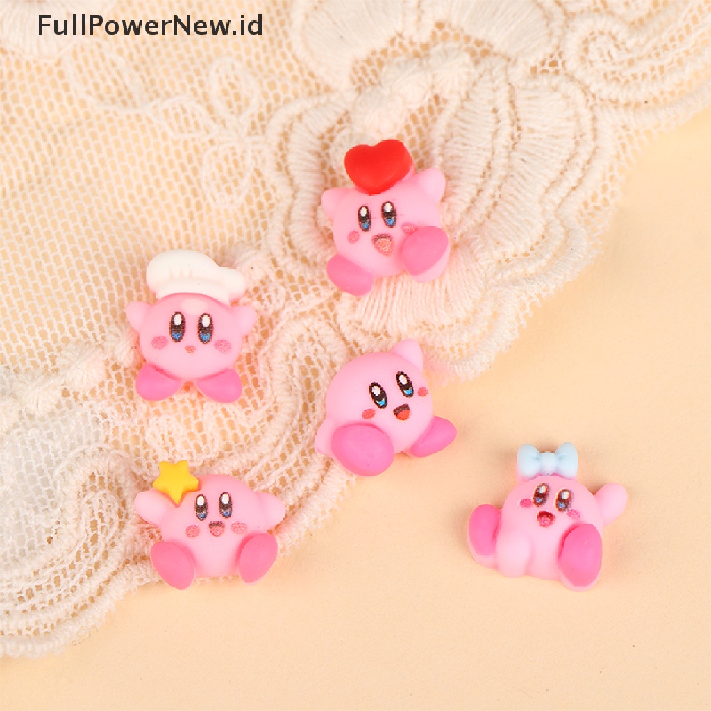 Power 10pcs Kartun Kirby Dekorasi Nail Art Casing Ponsel Diy Klip Rambut Bahan ID