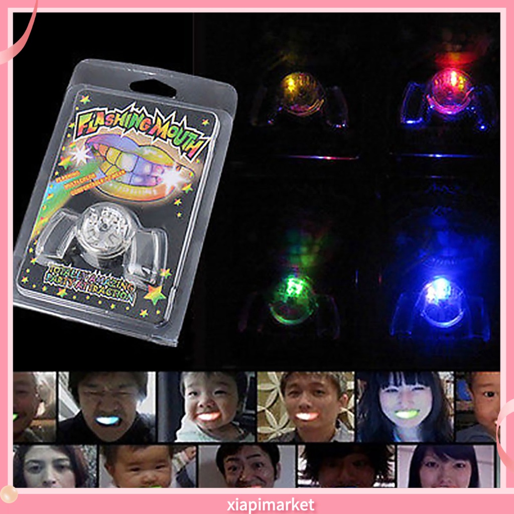 [fresh] Corong Kedip Kedip Mulut Menyala Karet LED Mouth Piece Guard Mouthpiece RAVE Party Untuk Hadiah