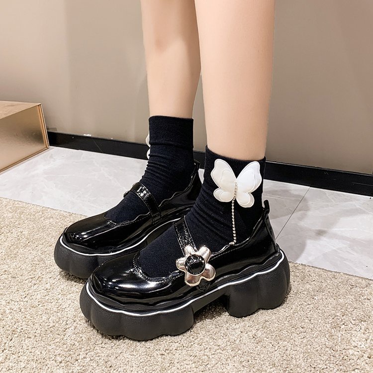 [JY] 1514 Sepatu Wanita Heels Hak 119 TALI BUNGA Heel 5cm Lucu casual Mary jane style Import