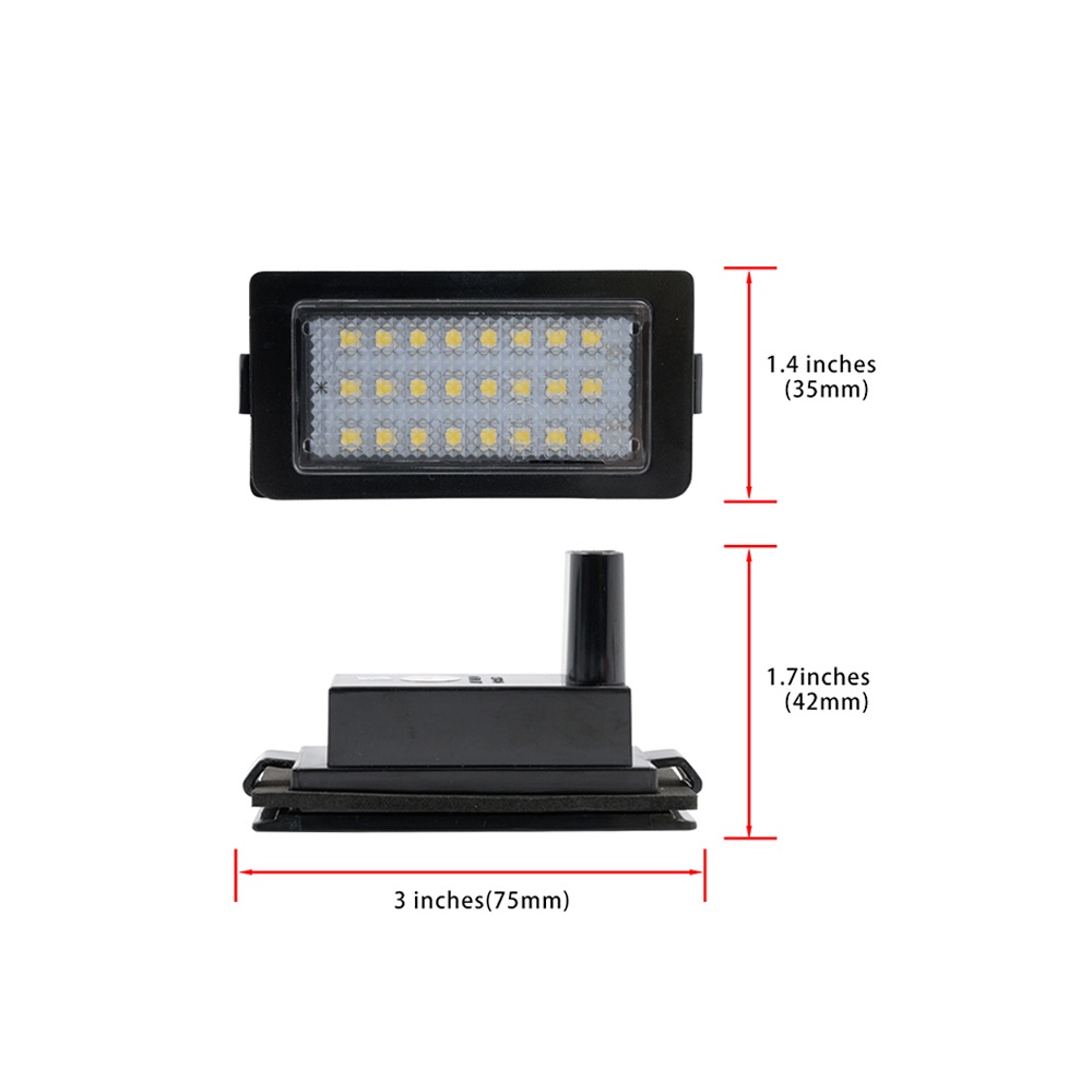 2pcs Lampu Plat Nomor Plat LED Lampu Untuk BMW 7-Series E38 728i 730i 730d 740i 740d 740iL 750i 750iL 1995-2001