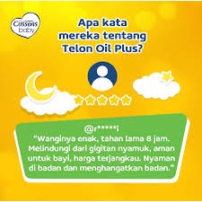 Cussons Baby Telon Oil Plus 60ml BPOM / Cusson Minyak Telon Bayi / Cusson Minyak Telon Anti Nyamuk