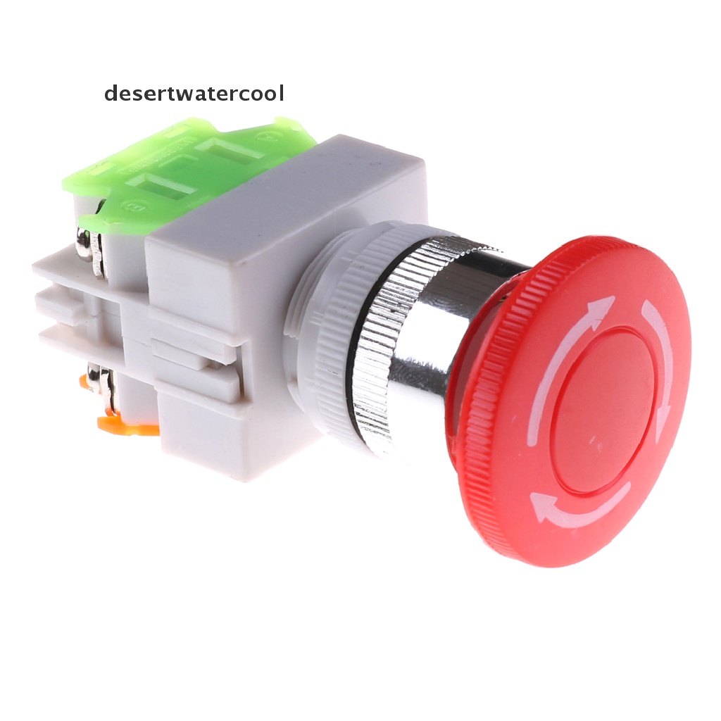 Deid Tutup Jamur Merah 1NO 1NC DPST Emergency Stop Push Button Switch AC 660V 10A Martijn