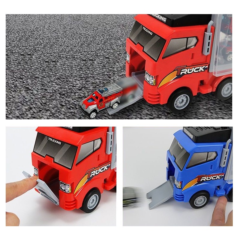 Mainan Anak INERTIA STORAGE CONTAINER Truck Fire Truck Vehicle Alloy