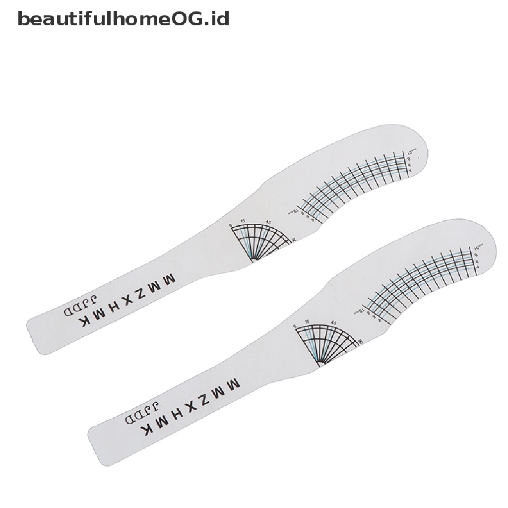 // Lebaran// 2Pc Eyelash Extension Styling Ruler Alat Penggaris Ukur Sebelum &amp; Sesudah Lash Art **