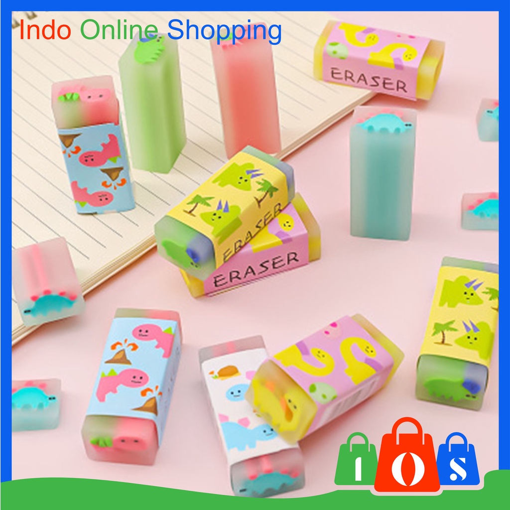 

Penghapus Pensil Import Motif Cartoon Little Dinosaur Eraser Learning COD σ 787