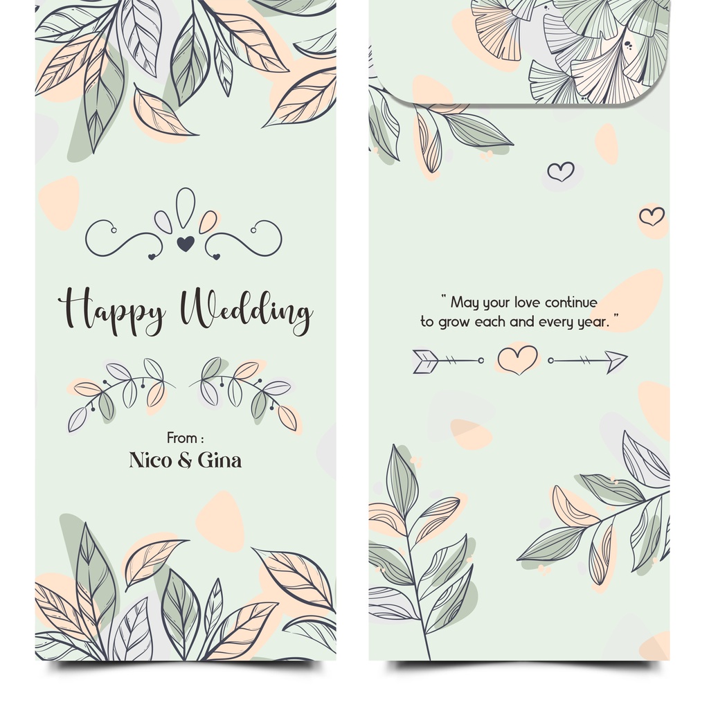 20 Desain Amplop Wedding CorelDraw v24