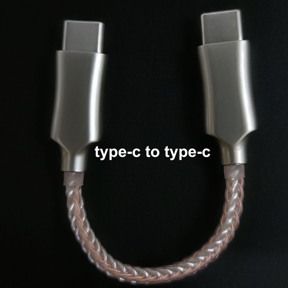 Lighting Type-C DAC OTG Kabel 8core Tunggal Kristal Tembaga USB C Ke Micro USB Untuk i Phone 12 Pro Max 11x Android