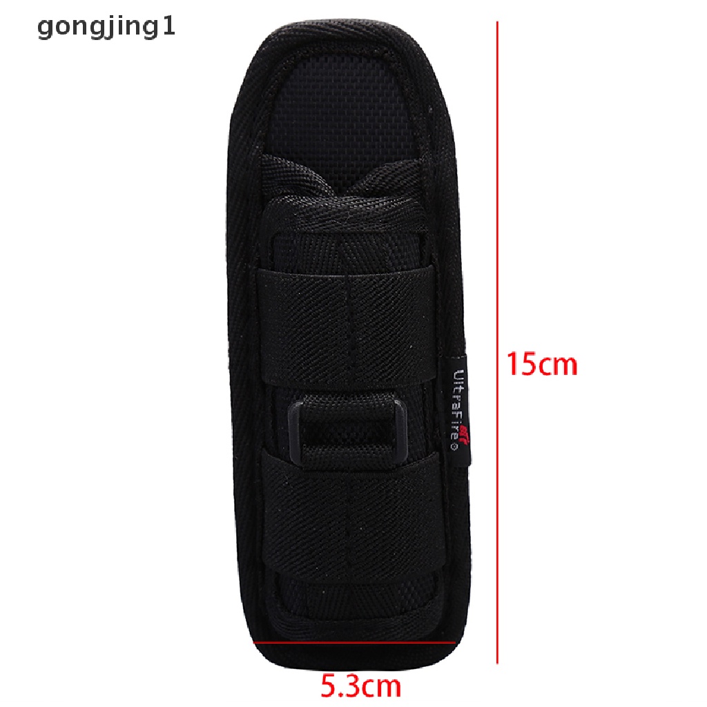 Ggg 1pc Sarung Kantong Senter Sabuk Carry Case Holder Dengan Rotat ID 360derajat