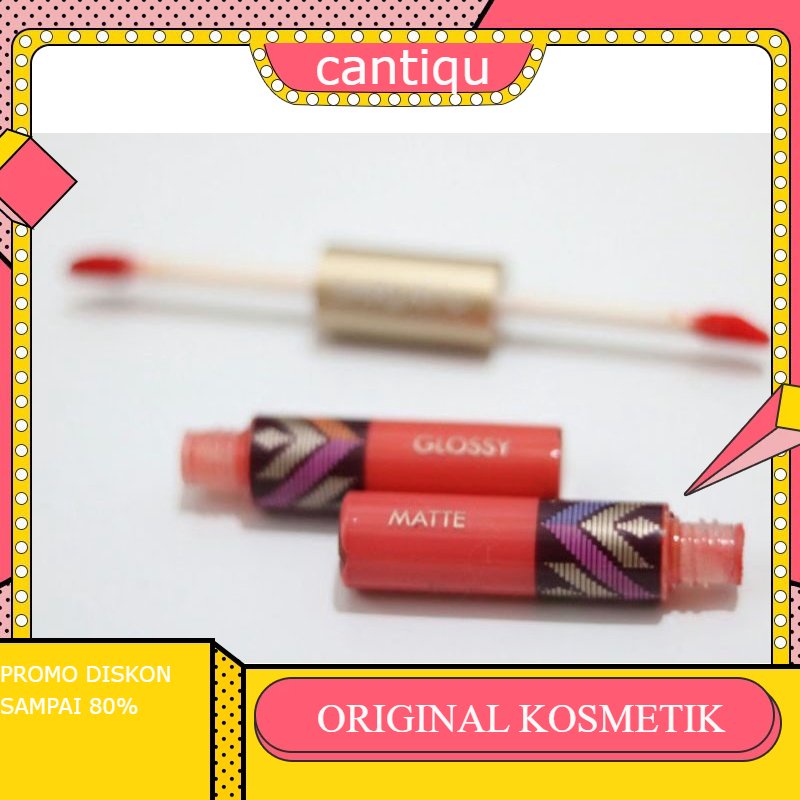 Sariayu duo lip color matte & glossy shade 05