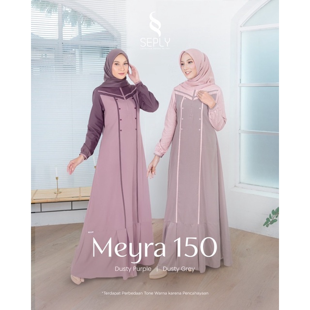 PO GAMIS SEPLY MEYRA 150 ( DUSTY PURPLE & DUSTY GREY )