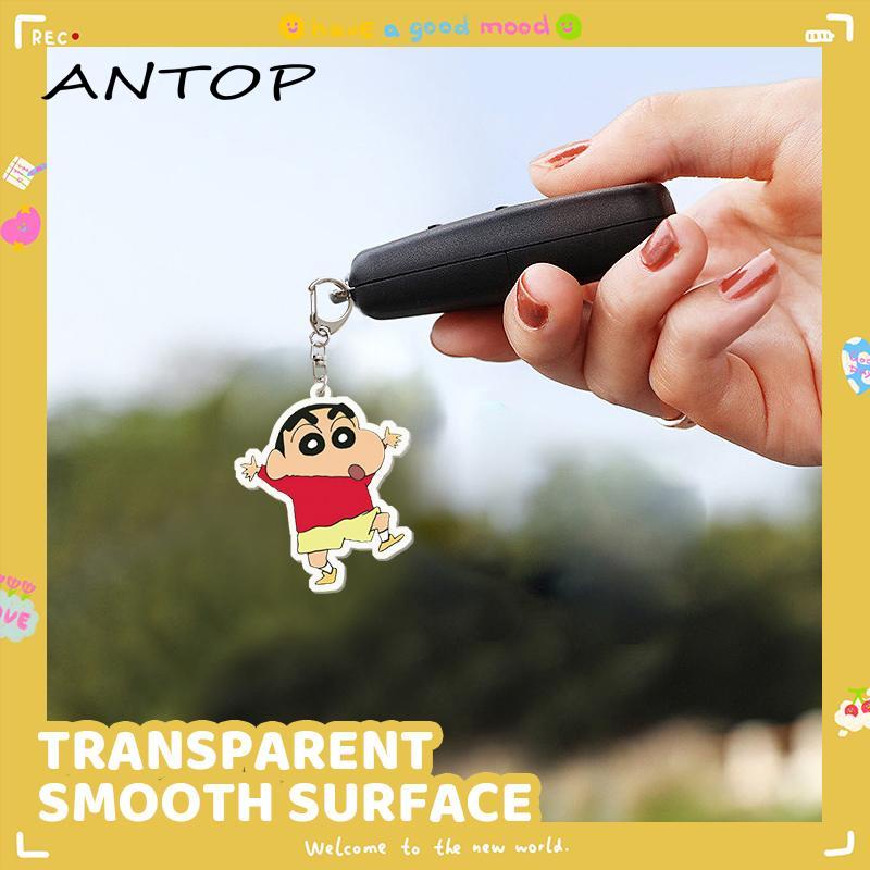 [Yumna] Akrilik Dua Sisi Transparan Liontin Hias Liontin Crayon Shin-chan Kartun Gantungan Kunci