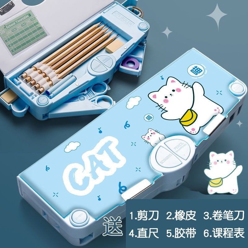 Kotak Pensil Anak 1 Set Tempat Pencil Anak Karakter Motif Lucu Multifungsi