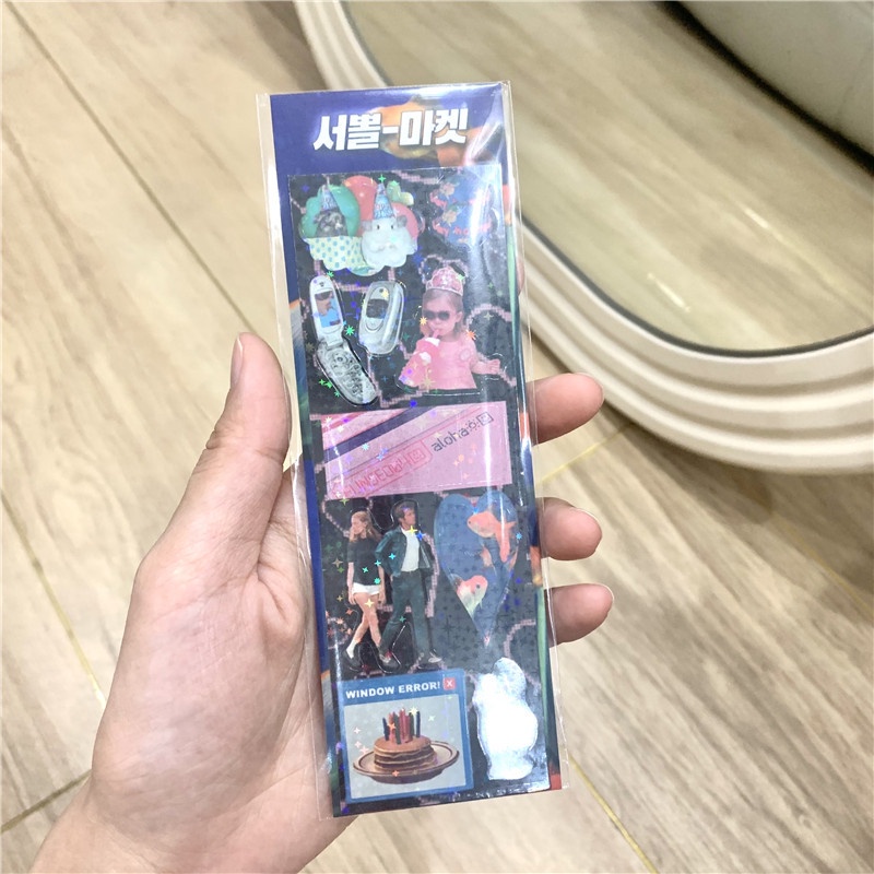 Retro Unik Kreatif ins Kucing Ponsel ipad Komputer Cuckoo Card diy Dekoratif Stiker Buku Pegangan Stiker