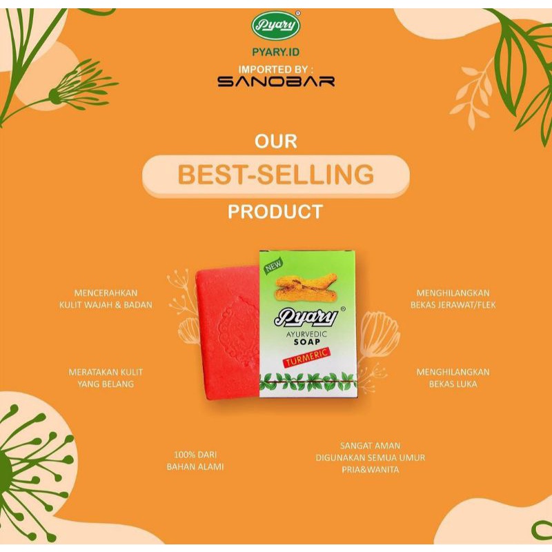[ORIGINAL] SABUN ARAB PYARY TUMERIC ATEFFAH ATEEFAH ORIGINAL MURAH AMPUH BPOM