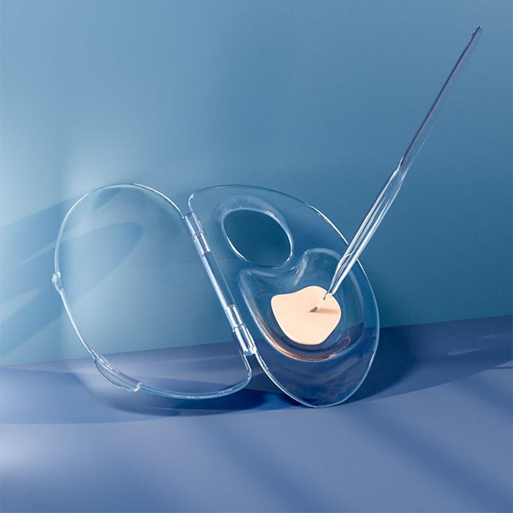 R-FLOWER Palet Pencampur Makeup Desain Baru Nail Art Manicure Tool Set Untuk Foundation Makeup Art Nail Palette Pigment