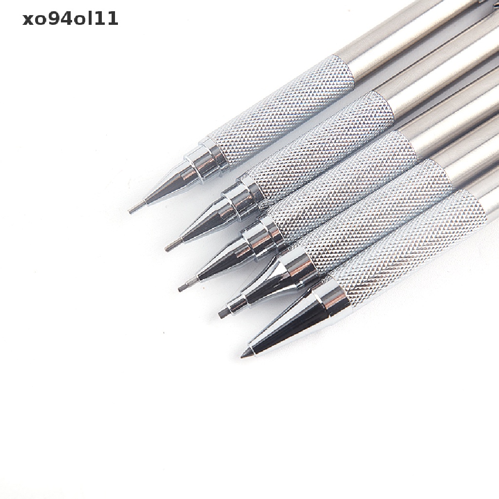 Xo Pensil Mekanik Bahan Metal 0.5/0.7/0.9/1.3/2.0mm Menggambar Pensil Otomatis Dengan OL Timah