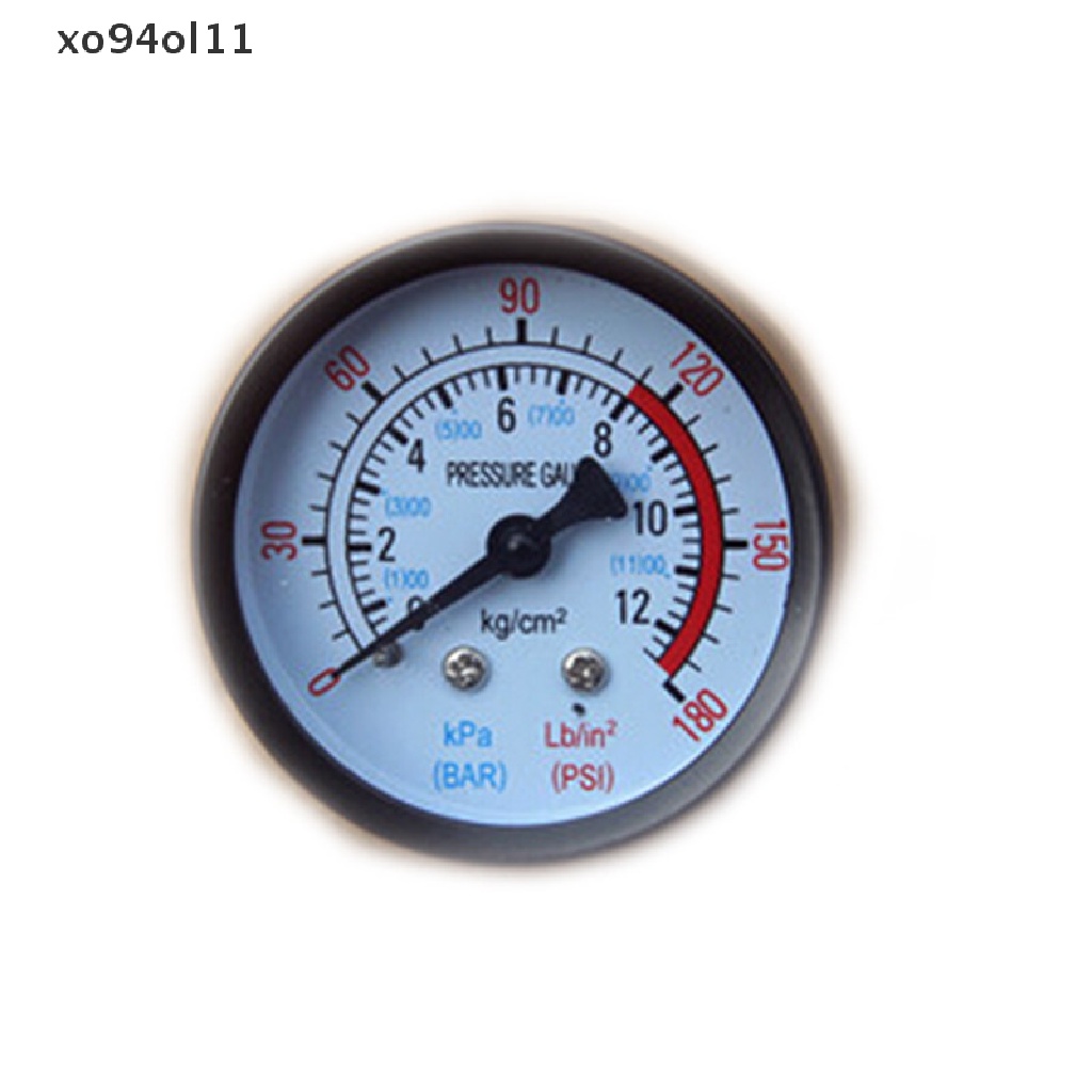 Xo 0-180PSI Kompresor Angin Pneumatic Hydraulic Fluid Pressure Gauge 0-12Bar new OL