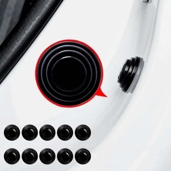 CAR SHOCK ABSORBER Bumper Bantalan Silikon Pelindung Pintu Mobil Polos Glow in The Dark Peredam Suara