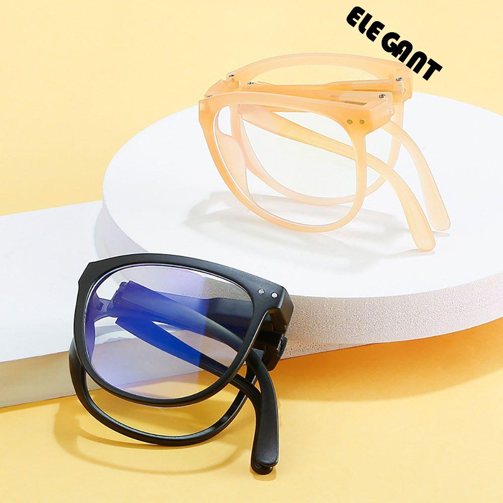 [Elegan] Blocking Glasses Kacamata Komputer Retro Wanita Anti Cahaya Biru Pria Kacamata Optik Lipat