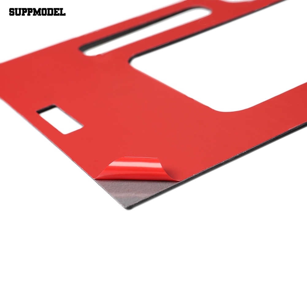 Suppmodel 2Pcs Stiker Panel Pemindah Gigi Mobil Serat Karbon Auto Decor Untuk Ford Mustang 09-13