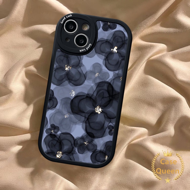 Casing Bunga Vintage Kompatibel Untuk iPhone 7Plus XR XS X Max11 13 12 14 Pro Max 8Plus 6s 7 6 8 plus SE 2020 Mewah Retro Bunga Telepon Tpu Lembut Tahan Guncangan Penutup Belakang