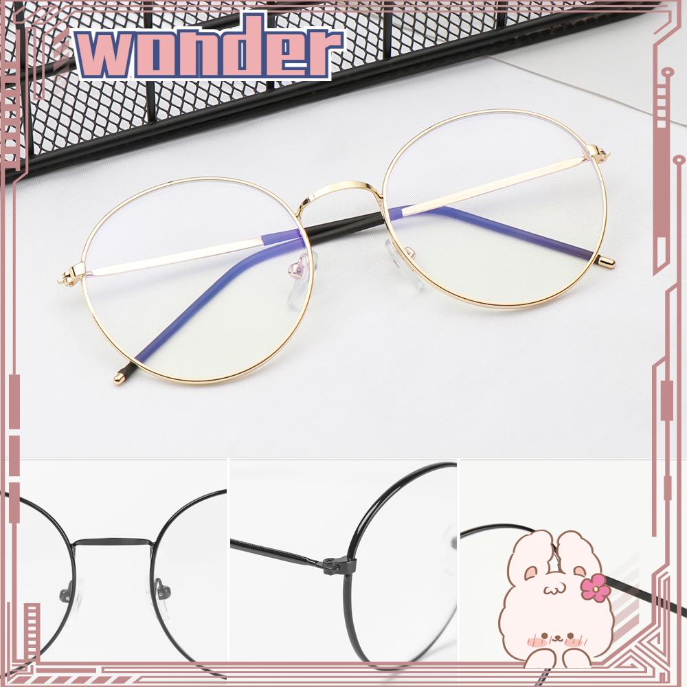 Wonder Metal Kacamata Kelas Online Komputer Vintage Ultra Ringan Frame