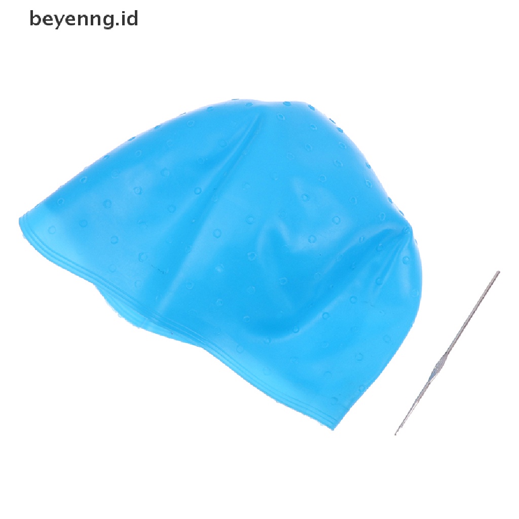 Beyen Topi Highlight Rambut Bahan Silikon Biru Dengan Mewarnai Topi Topi Styling Tools ID