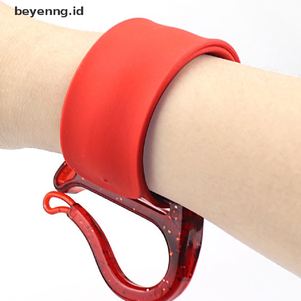 Beyen Pro Salon Stylist Gelang Wrist Band Strap Belt Karet Gelang Penyimpanan Barber ID