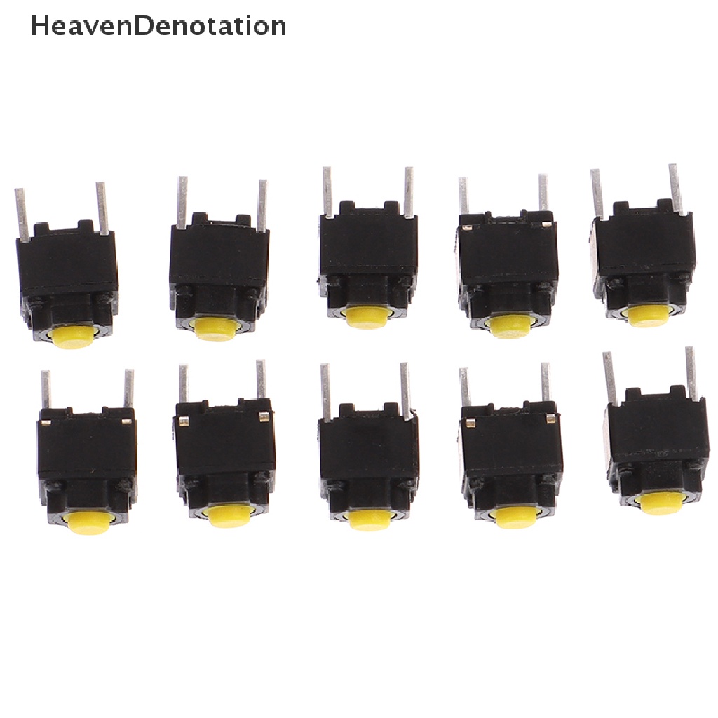 [HeavenDenotation] 10pcs Tombol Mute6 * 6 * 7.3mm Silent Switch Micro Mouse Button Switch HDV