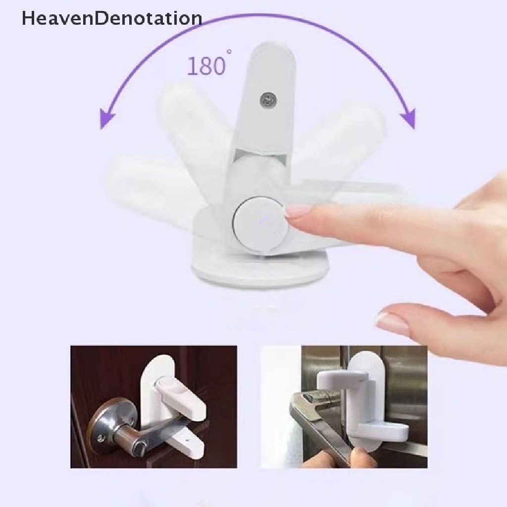 [HeavenDenotation] Universal Door Lever Lock Anak Bayi Safety Lock Perekat Pengaman Kait HDV