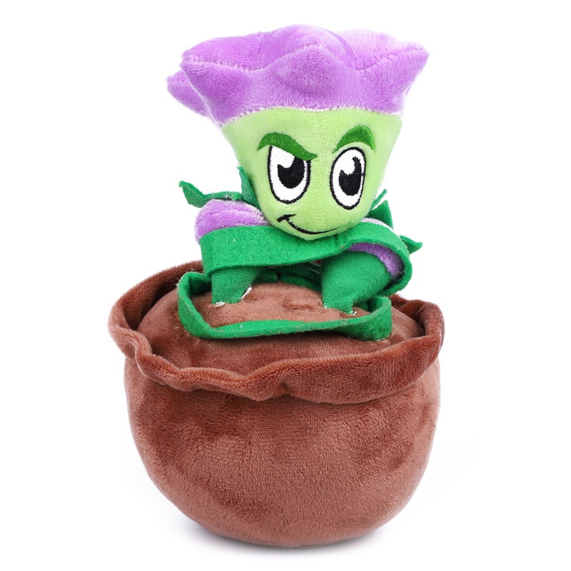 Tanaman vs. Zombies PVZ Tanaman Kacang Menembak Zombie Mainan Hadiah Anak Laki-Laki Bayi Anak Boneka Mewah Tanaman Menembak Bola game map Zombies Boneka Mainan