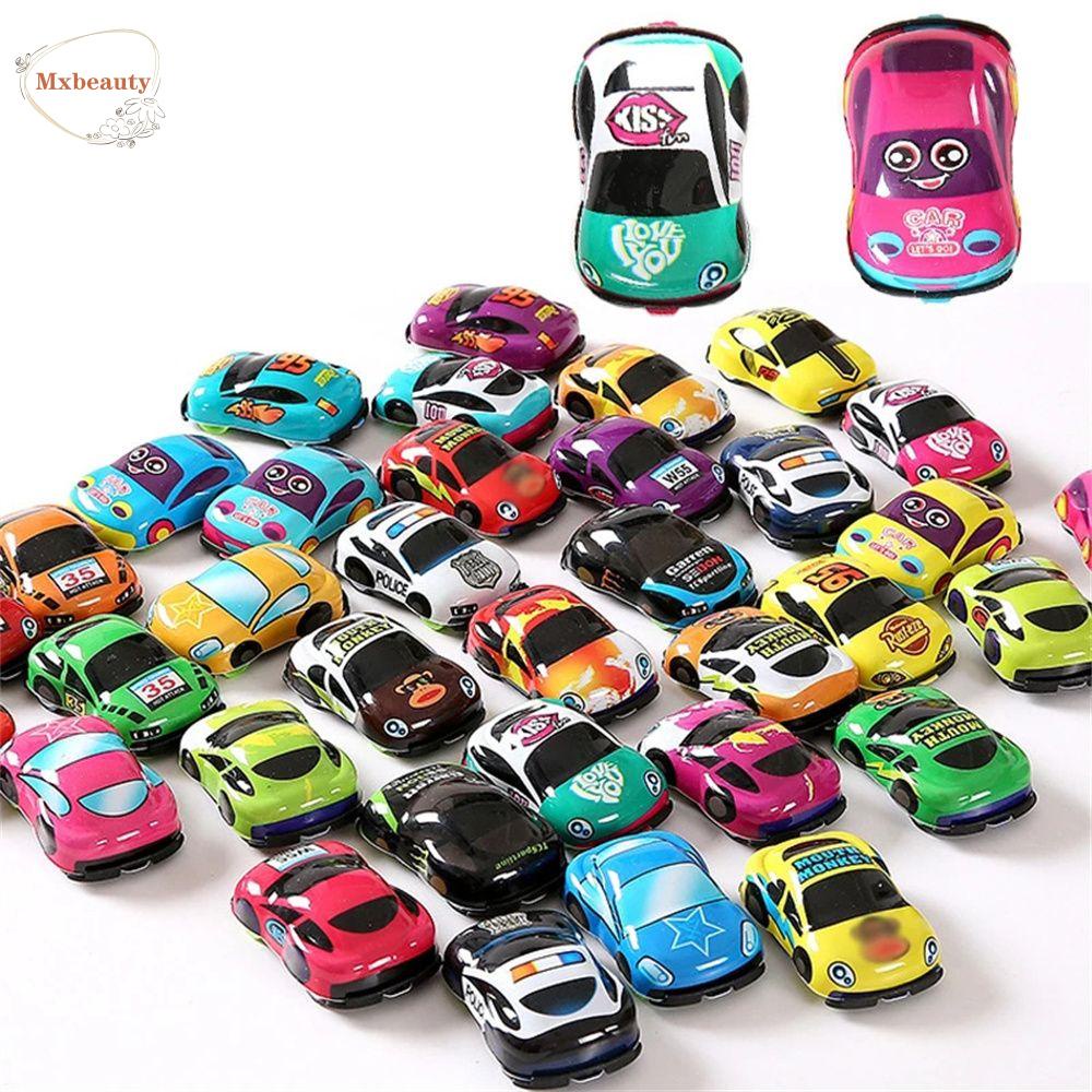 Mxbeauty Pull Back Car Mini Hadiah 10Pcs Hadiah Ulang Tahun Set Kendaraan Mainan Balita Anak Inersia Mobil Mainan