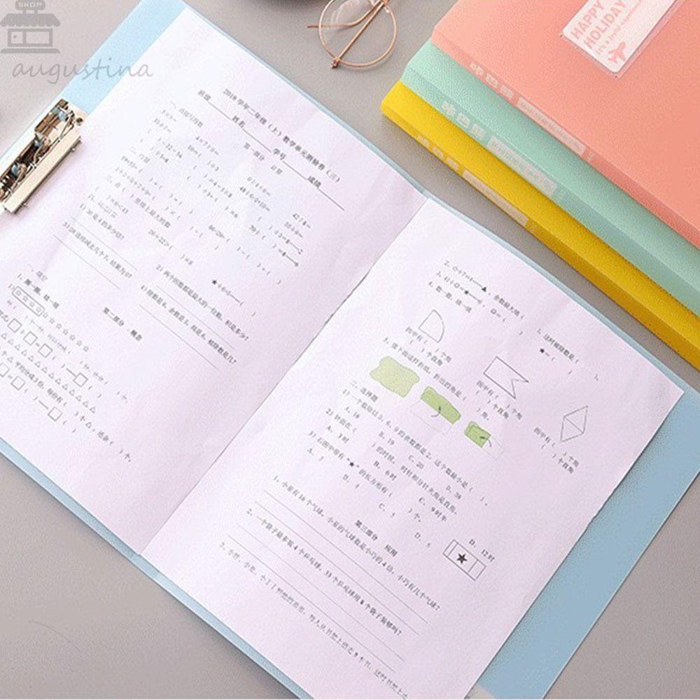 Agustina A3 Clipboard File Folder Portable Tempat Kwitansi Siswa Dokumen Klip Stationary Test Paper Memo Clip Board