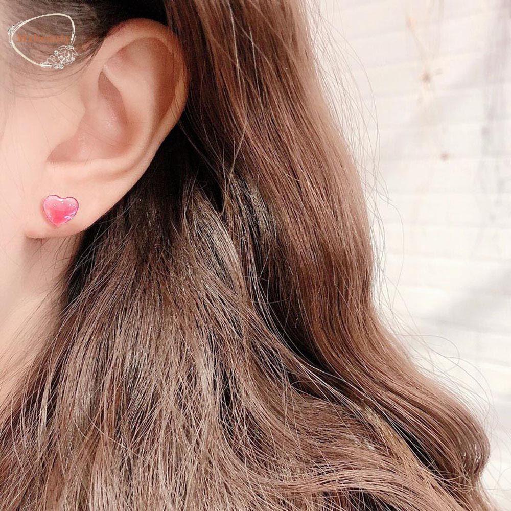 Mxbeauty Wanita Stud Earrings 3pasang/set Hati Manis Kupu-Kupu Hadiah Temperamen Zirkon Drop Earrings