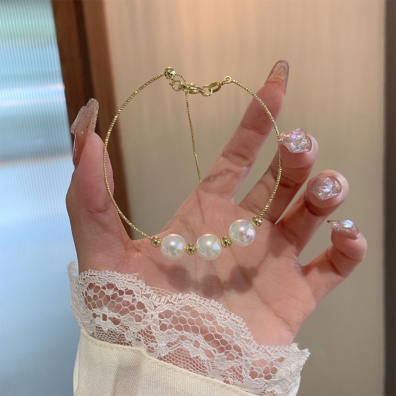 Gelang Indah Mutiara Minimalis Korea Gelang Serbaguna Wanita