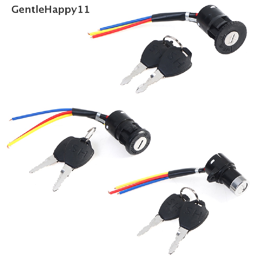 Gentlehappy Universal Ignition Switch Key Power Lock Untuk Sepeda Listrik Skuter Elektrik id