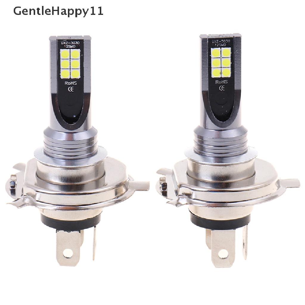 Gentlehappy 2X H4 200W 12000LM Lampu Kabut Mobil LED Hi/Lo Beam Globe Bulbs id