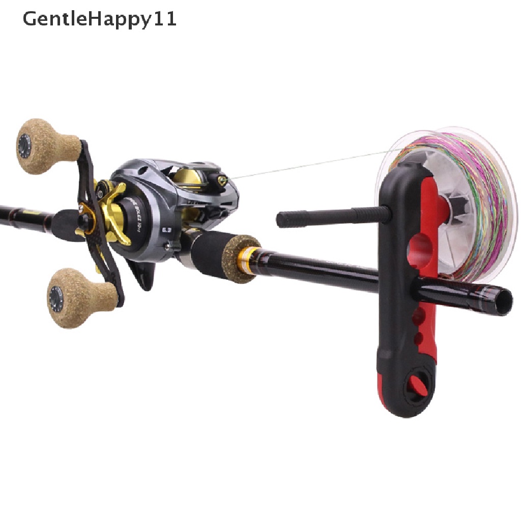 Gentlehappy Alat Pancing Portable Pancing Penggulung Gulungan Spul Spooler Mesin Spinning &amp; Baitcasg Gulungan Spul Spooling Station System id